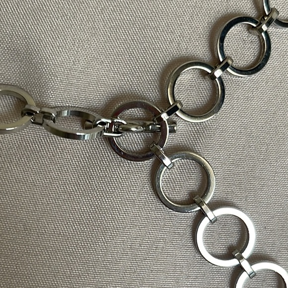 CK Calvin Klein Silver chain belt, adjustable 38 inches - Picture 1 of 17